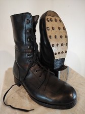 1994 Austrian army hobnail boots Black leather summer mountain military EU 43 VG, usado comprar usado  Enviando para Brazil