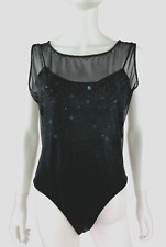 Usado, Blusa Escada 8 EUA 38 D 44 IT 40 D M preta elástica lantejoulas autêntica comprar usado  Enviando para Brazil