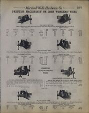 1912 PAPER AD Prentiss Machinist Iron Worker torno tubo de madeira parte inferior estacionária comprar usado  Enviando para Brazil