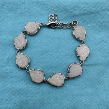 Pulseira de prata Kendra Scott Brynn em drusa iridescente (muito brilhante!) comprar usado  Enviando para Brazil
