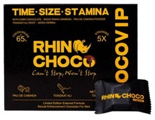 Chocolate escuro masculino Rhino-Choco VIP força extra (10g) caixa com 12 comprar usado  Enviando para Brazil