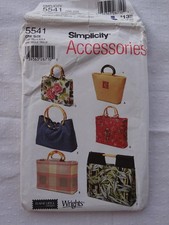 Simplicity 5541 bags for sale  ABERTILLERY