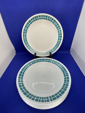 Pratos de almoço para salada Corelle Aqua Tiles 8,5” lote de 10 comprar usado  Enviando para Brazil