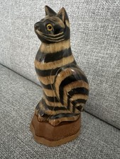Vintage wooden cat for sale  FAREHAM