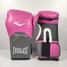 Everlast Pro Style Elite Luva de Treinamento Rosa Cinza 12 Oz Com Bolsa Boxe Sparring comprar usado  Enviando para Brazil