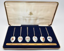 Enamelled silver spoons for sale  UK