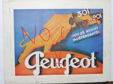 FRANCE ADVERTISEMENT PEUGEOT 301 201 ART DECO na sprzedaż  PL