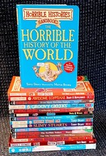 Pacote de livros de histórias horríveis x 16 brochuras, inclui governantes podres e piratas comprar usado  Enviando para Brazil