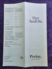 Audi preisliste 1981 gebraucht kaufen  Vechta