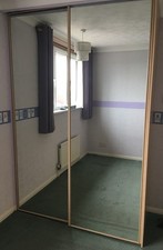 Sliding mirror wardrobe for sale  TIVERTON