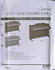 Folhas de diagrama de circuito geral originais para piano digital Yamaha CLP-330 330M 330C, usado comprar usado  Enviando para Brazil