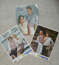 Vintage phildar knitting for sale  WITHAM