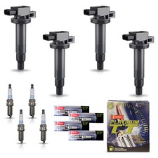 Usado, 4 bobinas de ignição e 4 velas de ignição Denso Platinum para Toyota Prius 2001-2009 1,5L comprar usado  Enviando para Brazil