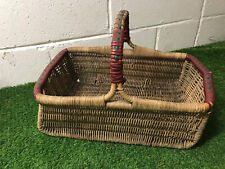 Vintage wicker shopping for sale  MORPETH