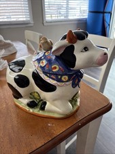 porcelain cow cookie jar for sale  Fairless Hills