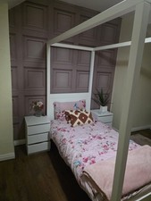 Single white wooden for sale  BIRMINGHAM