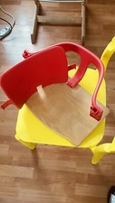 Conjunto de cadeira alta Stokke Tripp Trapp bebê vermelho 3 peças comprar usado  Enviando para Brazil