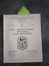 Rudebeck malt barley for sale  WHITCHURCH