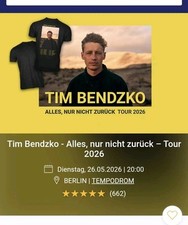 Tim bendzko konzertkarten gebraucht kaufen  Göttin, -Neustadt