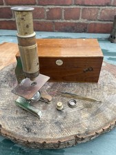Vintage brass microscope for sale  KNOTTINGLEY