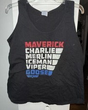 Regata Top Gun Preta Maverick Charlie Iceman Viper Goose Tamanho XL Feminina  comprar usado  Enviando para Brazil