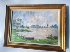 Antique oil canvas d'occasion  Expédié en Belgium