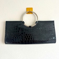 Bolsa de mão vintage Giannini com alça de anel em relevo de crocodilo | Bolsa de declaração de luxo Y2K comprar usado  Enviando para Brazil