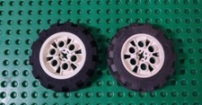 Lego Technic conjunto roda branca 20x30 4266 pneu preto balão sólido 2857 vendido 2/E comprar usado  Enviando para Brazil