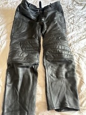 Leather motorcycle jeans for sale  DUDLEY