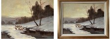 Sheep oil painting. for sale  CREWKERNE