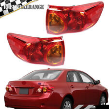 Par de lanternas traseiras externas vermelhas conjunto de lâmpadas para 2009-2010 Toyota Corolla L+R comprar usado  Enviando para Brazil