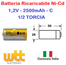 Batteria ricaricabile torcia usato  Olbia