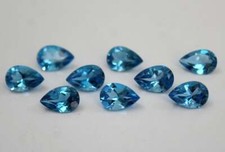 5x3mm Pear Calibrated Size Natural Swiss Blue Topaz Faceted Loose Gemstone 20Pc comprar usado  Enviando para Brazil