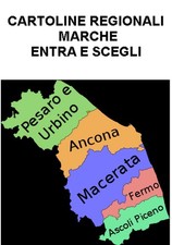 Cartoline paesaggistiche march usato  Italia