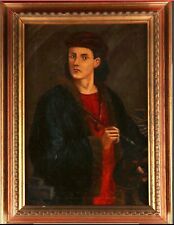 Autoritratto pittore. olio usato  Breno