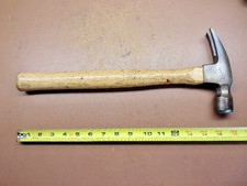 30 oz sem marca. Martelo de garra reta carpinteiro 16" cabo de madeira fresado 1" face comprar usado  Enviando para Brazil