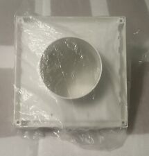 Tampa de ventilação para secadora de 4 polegadas paredes externas PVC branco protetor contra chuva + aba de ventilação de fechamento, usado comprar usado  Enviando para Brazil