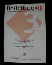 Bollettino aib 2003 usato  Roma