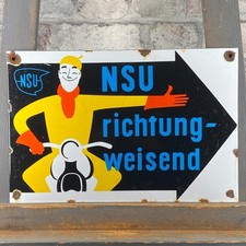 Plaque émaillée nsu d'occasion  Expédié en France