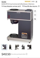 Bunn vpr brewer for sale  Dinuba