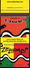 Zabumba Restaurant Los Angeles Califórnia Camelo Cigarros Matchbook Capa 2000, usado comprar usado  Enviando para Brazil