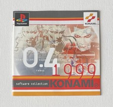 Konami PlayStation PS1 Coleção de Software Original 1999 PROMO Folheto Manual GC comprar usado  Enviando para Brazil