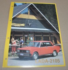 Lada 2105 VAZ Samochody Rosyjski Radziecki ZSRR Broszura Broszura Broszura Avtoexport EN, używany na sprzedaż  PL