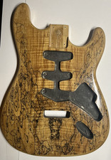 SPALTED MAPLE Top Strat-Style corpo de guitarra cinza, ADEQUADO PARA STRAT NECKS acabamento para-lama comprar usado SPALTED MAPLE Top Strat-Style corpo de guitarra cinza, ADEQUADO PARA STRAT NECKS acabamento para-lama comprar usado  Enviando para Brazil