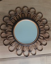 Miroir rotin sunburst d'occasion  Sainte-Menehould