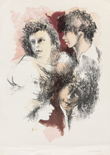Augusto murer litografia usato  Carrara