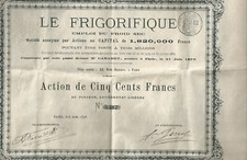 Action frigorifique 1878 d'occasion  Vire