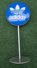Usado, Placa RARA VINTAGE Adidas Store Display azul/branco aprox. LOOK de 18 pol. de altura!! PRESENTE comprar usado  Enviando para Brazil