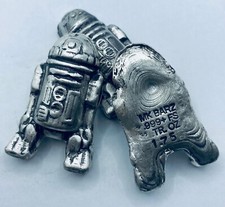 1.75 ozt Mk Barz "R2D2" Mini Bar Carimbado .999 Prata Fina comprar usado  Enviando para Brazil