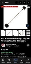 Hex barbells rubber for sale  CAMBRIDGE